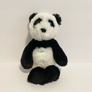 Ty Attic Treasures Fluff Panda White Black 8" Plush Stuffed Animal Toy 2018 9”